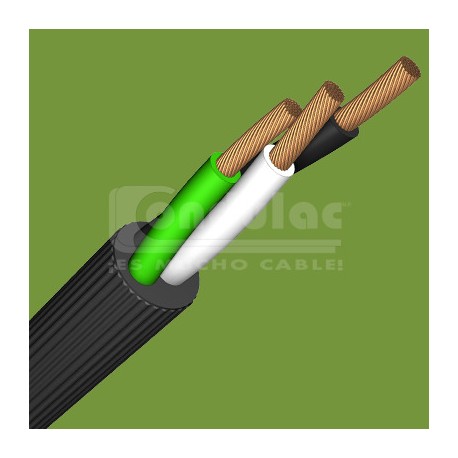 CABLE USO RUDO DE 2 CONDUCTORES CAL. 6 AWG 600V. MCA. CONDULAC.