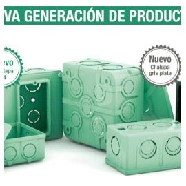 CAJA CHALUPA DE PVC 13MM (1/2) GRIS