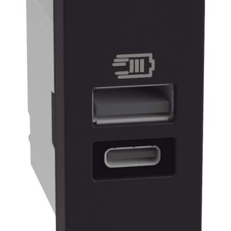 Cargador USB Tipo A + C,  3 Amp.