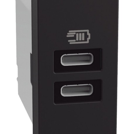 Cargador USB Tipo C + C,  3 Amp.