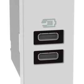 Cargador USB Tipo C + C,  3 Amp.