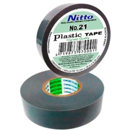 CINTA PARA AISLAR DE PVC No.21 19MM X 18 MTS COLOR GRIS, MARCA NITTO