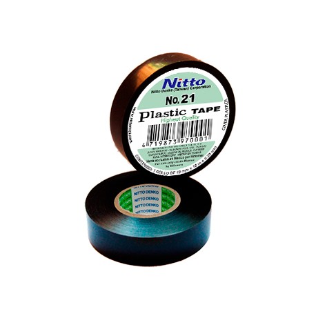 CINTA PARA AISLAR DE PVC No.21 19MM X 18 MTS COLOR NEGRO, MARCA NITTO