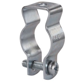CLIP TIPO O DE 3/4 PARA CONDUIT EMT O IMC PARA VARILLA ROSCADA DE 1/4 Y 3/8 DE ACERO ELECTROGALVANI